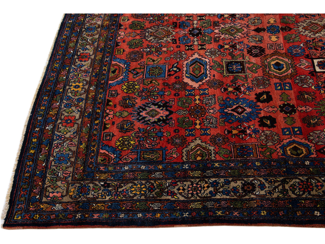 Antique Bidjar Wool Rug 9 X 13