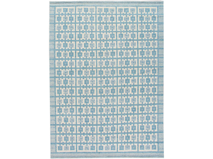 Modern Swedish Wool Rug 10 X 14