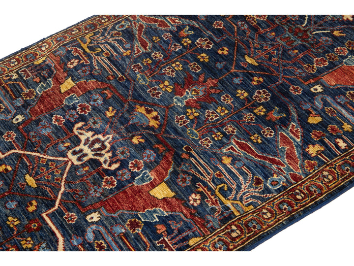 Modern Bidjar Wool Runner 3 X 18