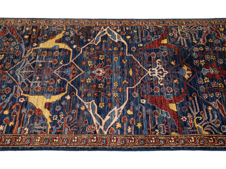 Modern Bidjar Wool Runner 3 X 18