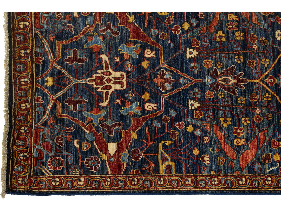 Modern Bidjar Wool Runner 3 X 18