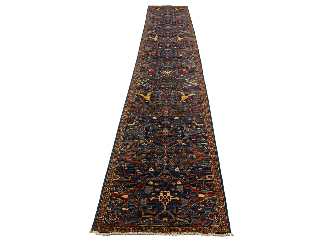 Modern Bidjar Wool Runner 3 X 18