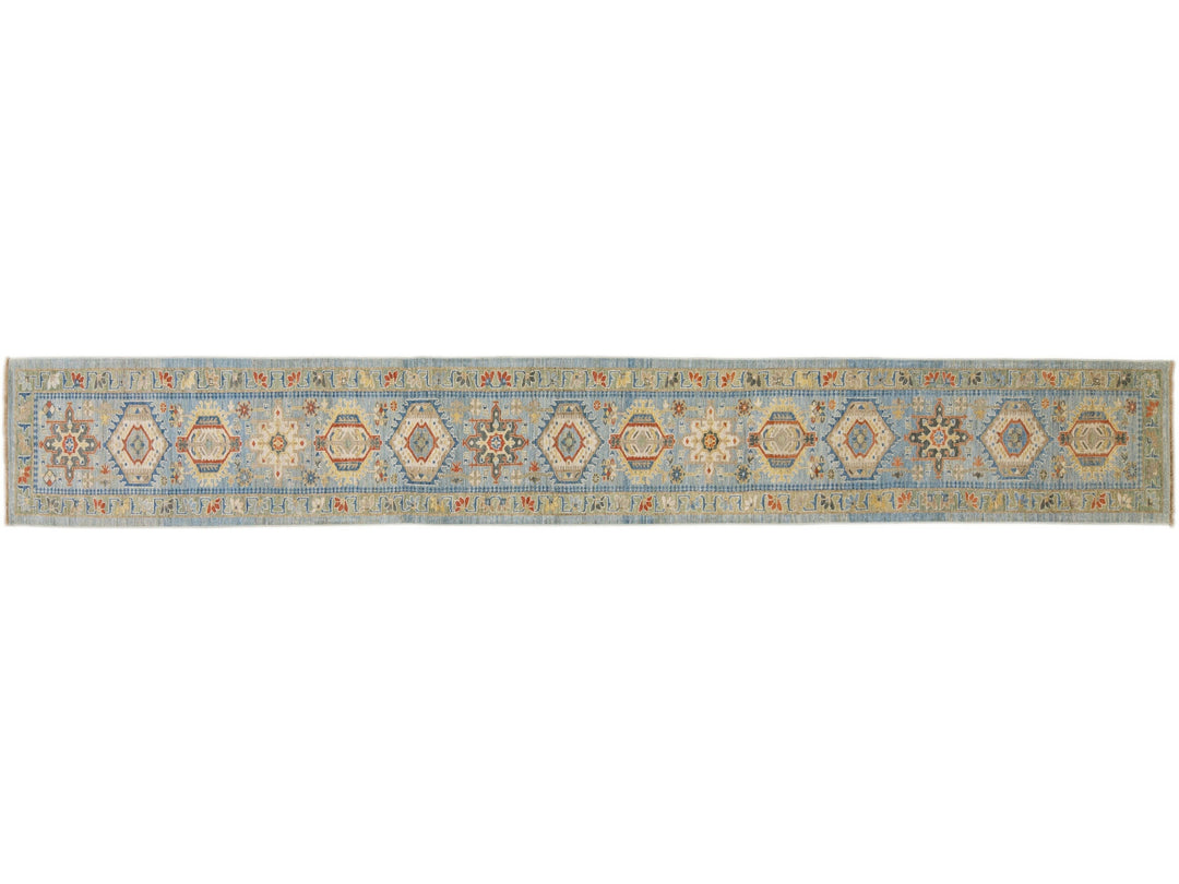 Modern Sultanabad Wool Long Runner 3 X 22