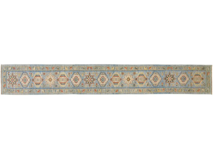 Modern Sultanabad Wool Long Runner 3 X 22