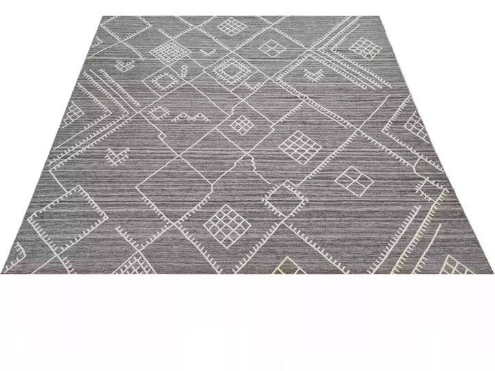 Modern Flaweave Wool Rug 10 X 14