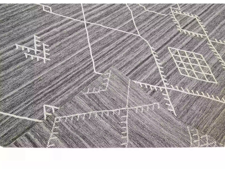 Modern Flaweave Wool Rug 10 X 14