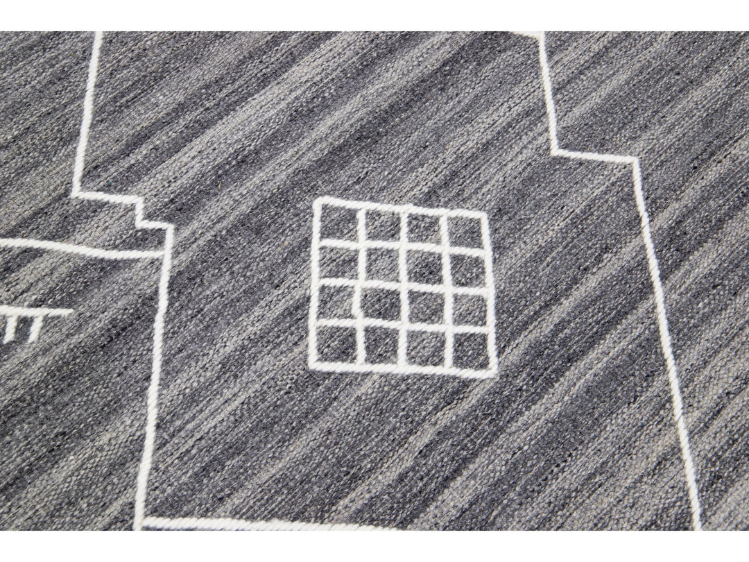 Modern Flaweave Wool Rug 13 X 15