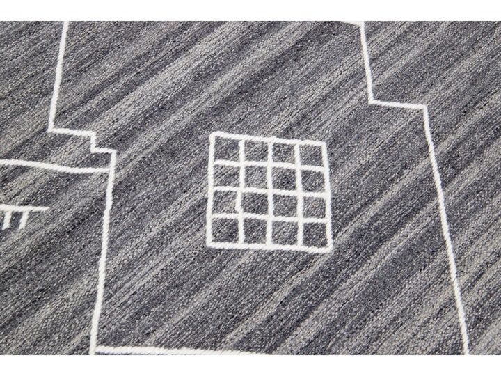 Modern Flaweave Wool Rug 13 X 15