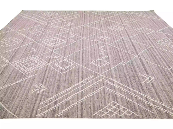 Modern Flaweave Wool Rug 10 X 13