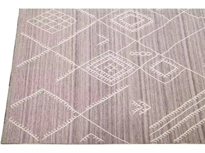 Modern Flaweave Wool Rug 10 X 13