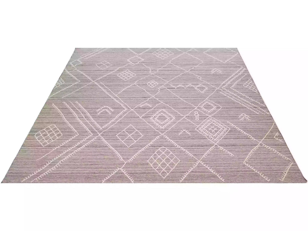 Modern Flaweave Wool Rug 10 X 13