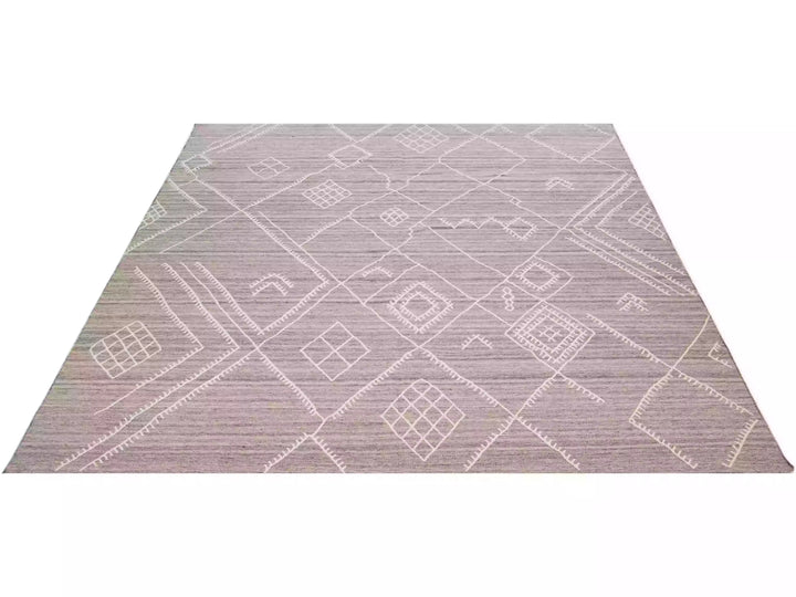 Modern Flaweave Wool Rug 10 X 13