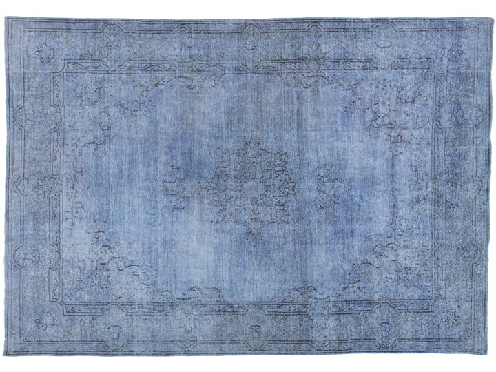 Vintage Overdyed Wool Rug 7 X 10