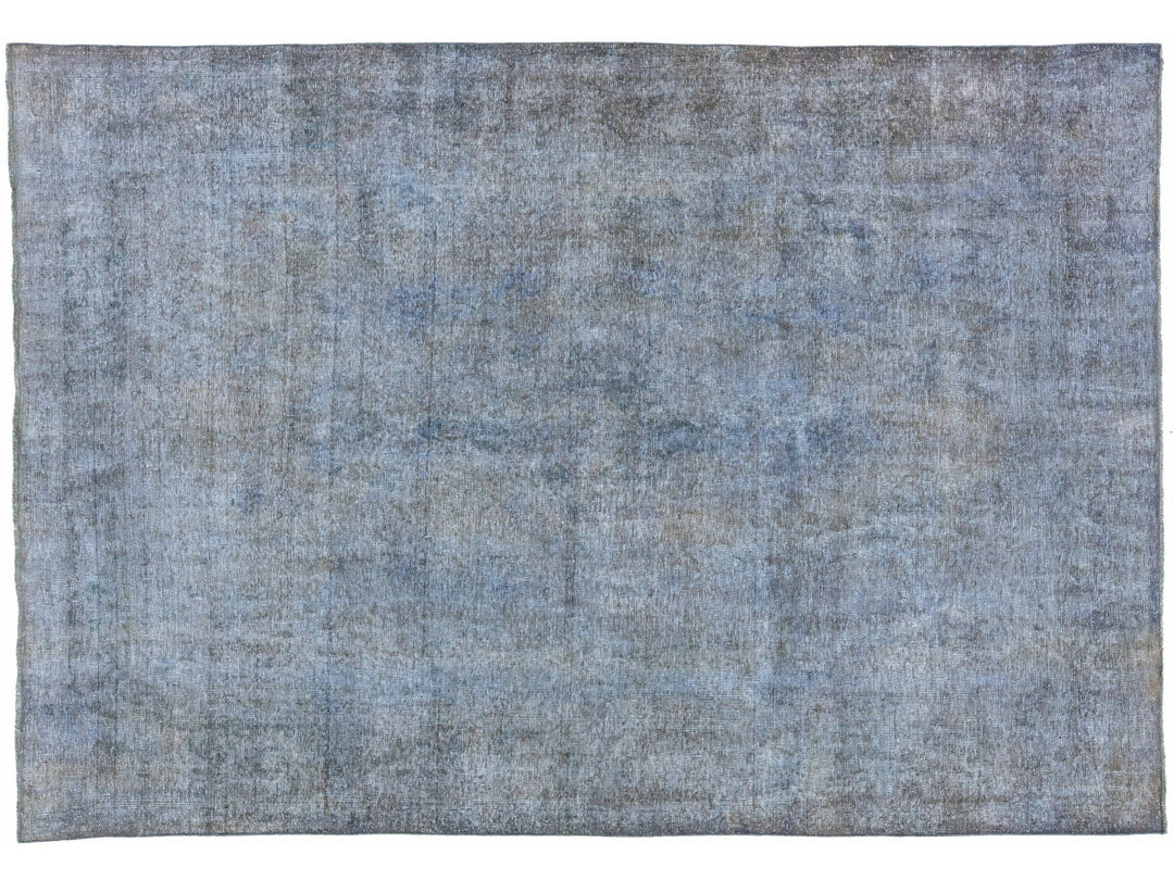 Vintage Overdyed Wool Rug 7 X 9