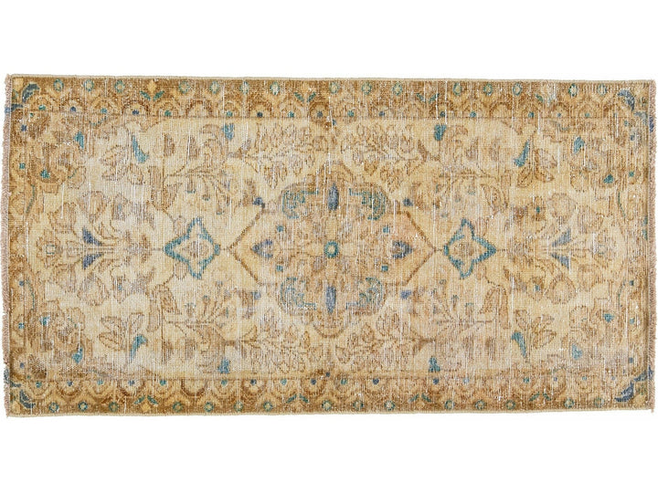 Vintage Distressed Wool Rug 2 X 4