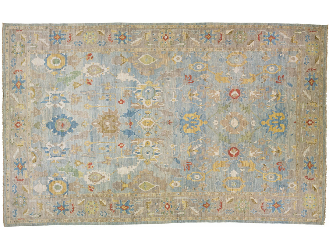 Modern Sultanabad Rug 13 X 21