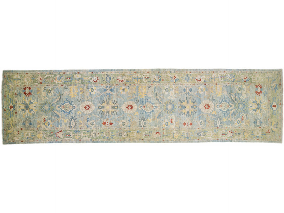 Modern Sultanabad Wool Runner 7 X 26