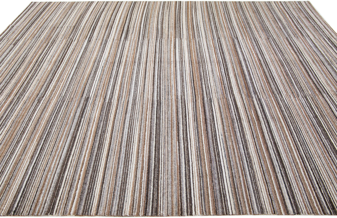 Modern Bamboo & Silk Rug 9 X 12