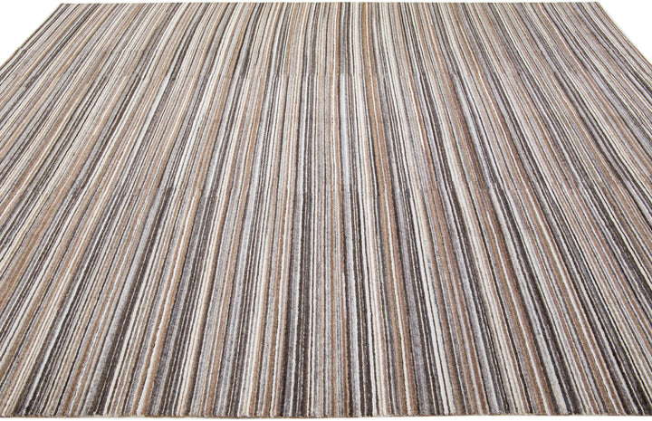 Modern Bamboo & Silk Rug 9 X 12