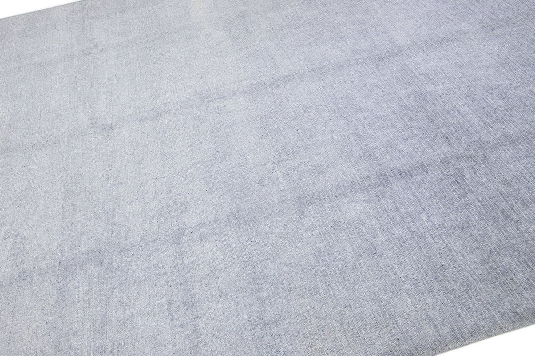 Modern Bamboo & Silk Groove Rug 9 X 12