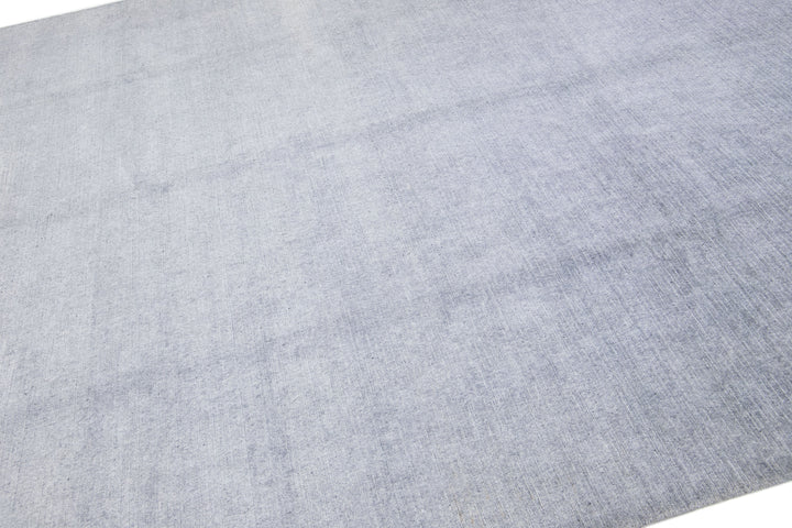 Modern Bamboo & Silk Groove Rug 9 X 12