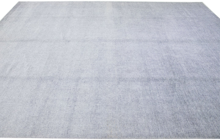 Modern Bamboo & Silk Groove Rug 9 X 12