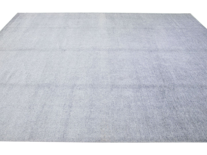 Modern Bamboo & Silk Groove Rug 9 X 12