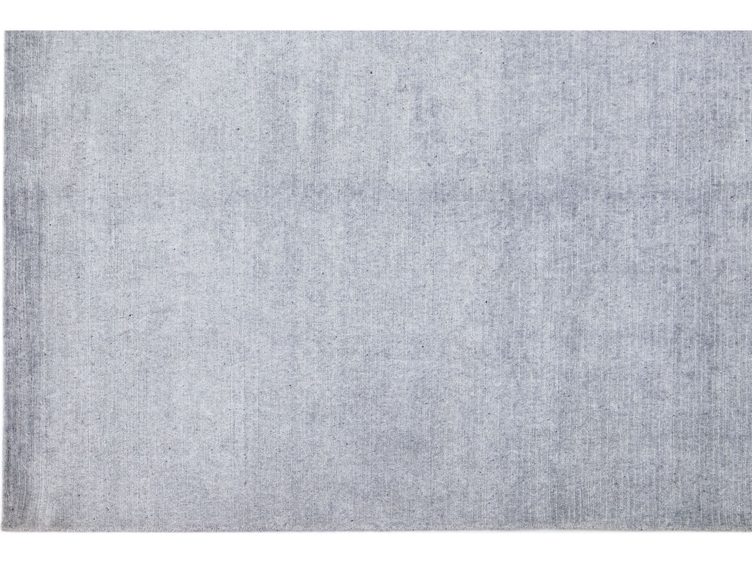 Modern Bamboo & Silk Groove Rug 9 X 12