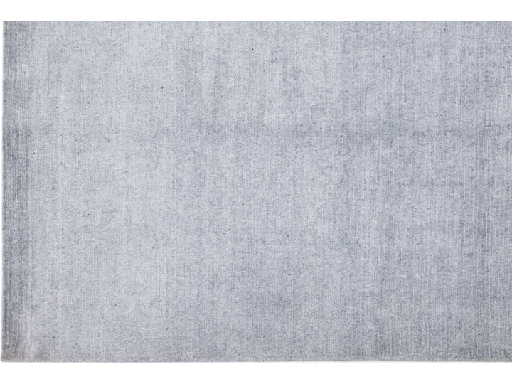 Modern Bamboo & Silk Groove Rug 9 X 12