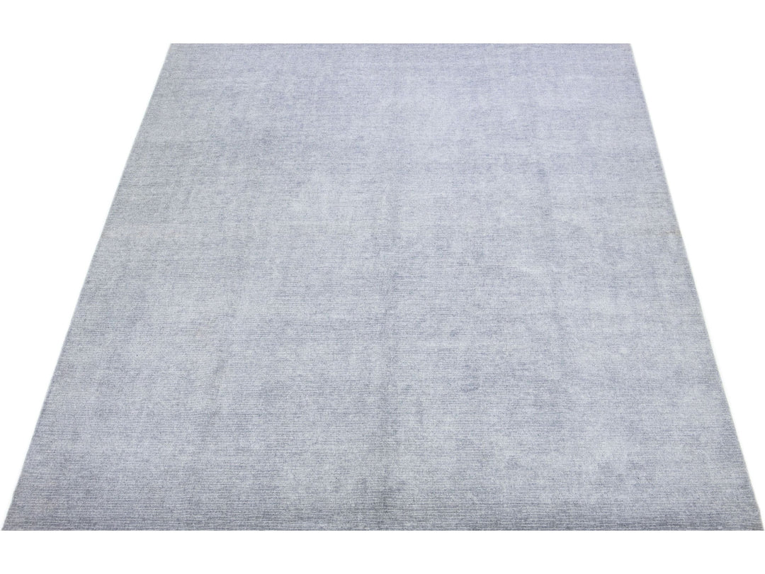 Modern Bamboo & Silk Groove Rug 9 X 12