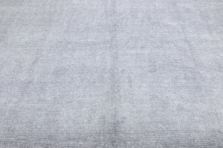 Modern Bamboo & Silk Groove Rug 9 X 12