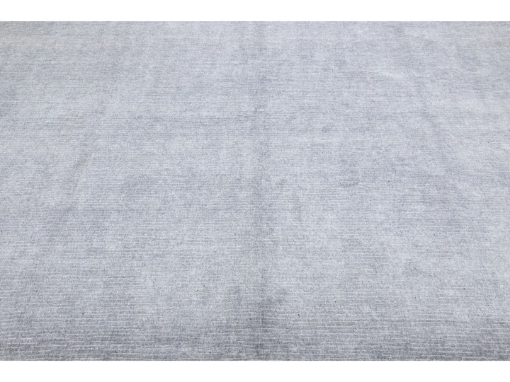 Modern Bamboo & Silk Groove Rug 9 X 12