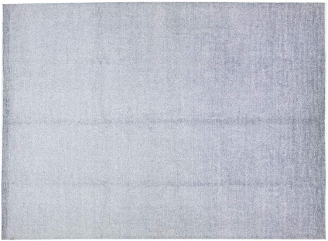 Modern Bamboo & Silk Groove Rug 9 X 12