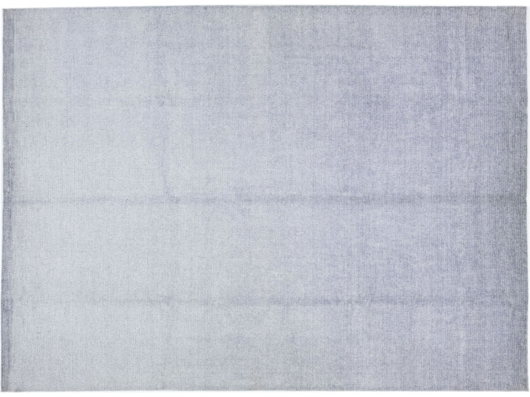 Modern Bamboo & Silk Groove Rug 9 X 12