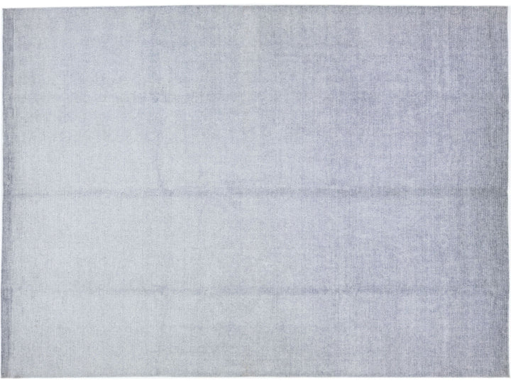 Modern Bamboo & Silk Groove Rug 9 X 12