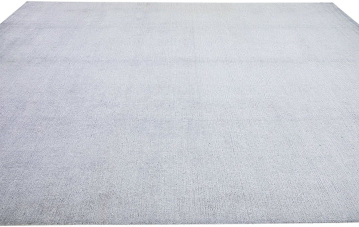 Modern Wool and Silk Rug 10 X 14