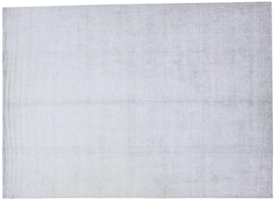 Modern Wool and Silk Rug 10 X 14