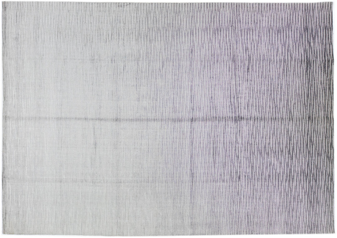 Modern Wool and Silk Rug 10 X 14