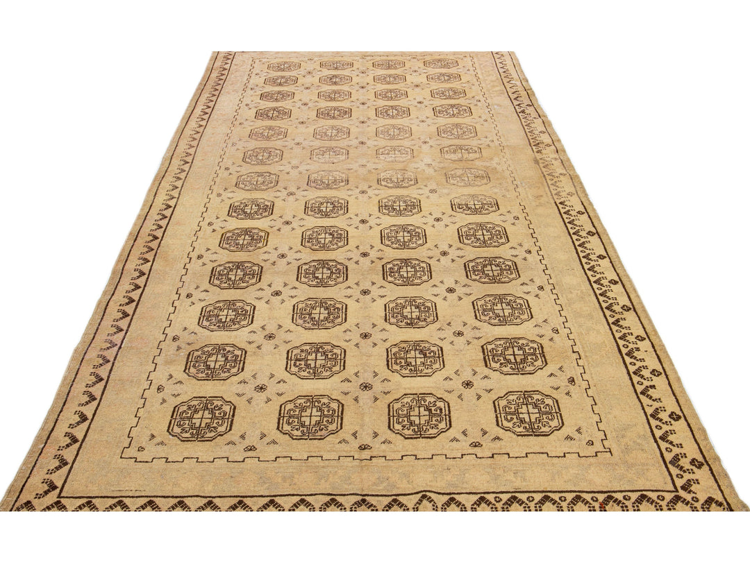 Antique Khotan Wool Rug 6 X 13