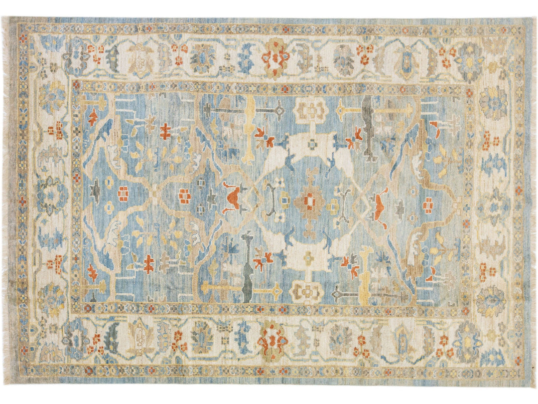 Modern Sultanabad Wool Rug 7 X 10