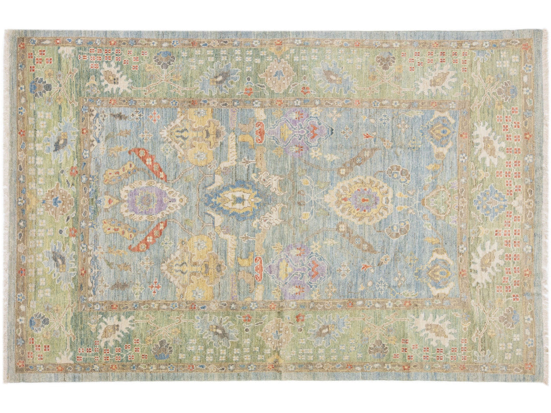 Modern Sultanabad Wool Rug 7 X 10