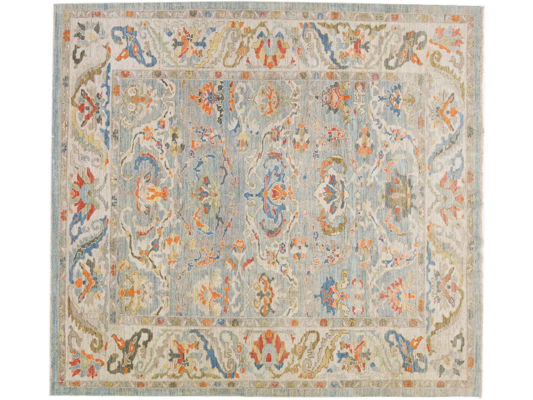 Modern Sultanabad Wool Rug 9 X 10