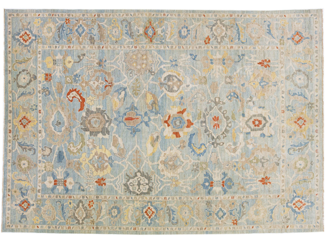 Modern Sultanabad Wool Rug 10 X 14