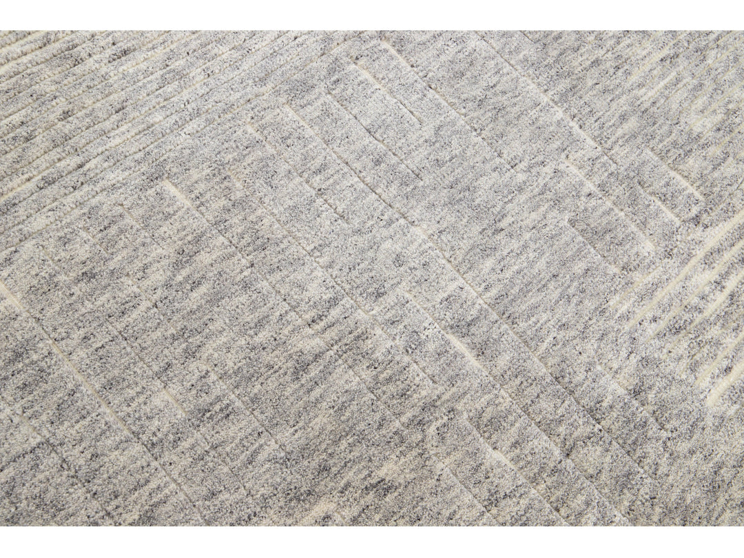 Modern Moroccan Wool Rug 5 X 8