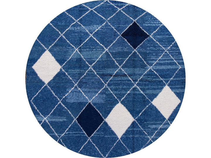 Modern Moroccan Wool Rug 10 X 10