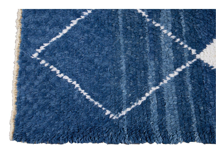 Modern Moroccan Wool Rug 10 X 10