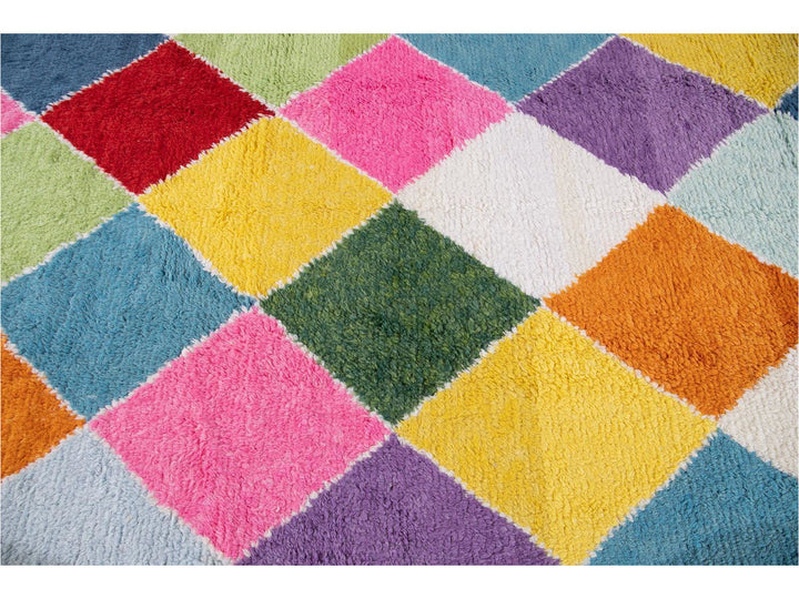 Modern Moroccan Style Wool Rug 10 X 13