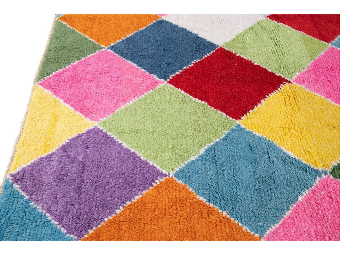 Modern Moroccan Style Wool Rug 10 X 13