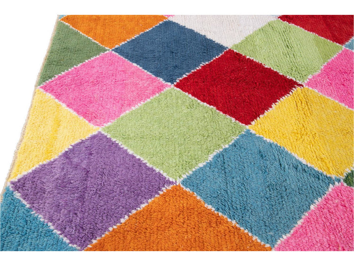 Modern Moroccan Style Wool Rug 10 X 13