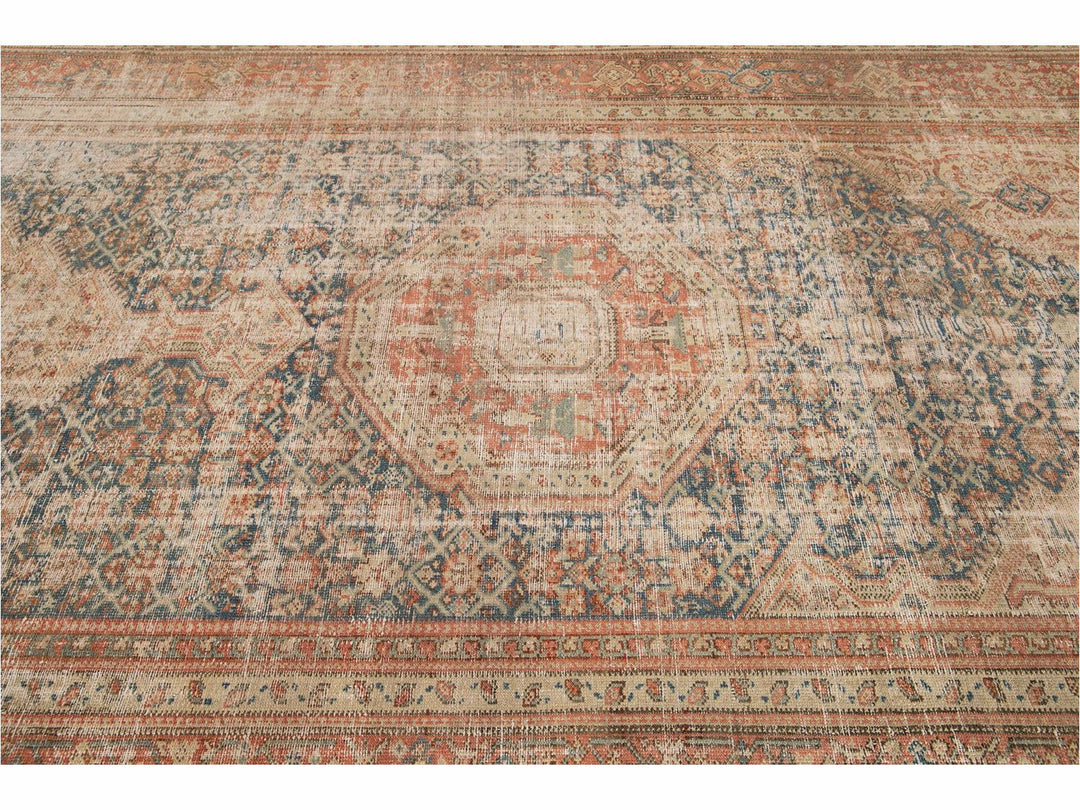 Vintage Malayer Runner Wool Runner 7 X 18